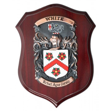 Handpainted Single Family Crest Shield - (Large 9" x 13")