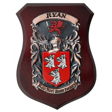 Handpainted Single Family Crest Shield - (Regular 5" x 7")