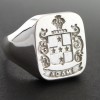 Full Family Coat of Arms Ring - Square Heraldic Seal Ring (Large)